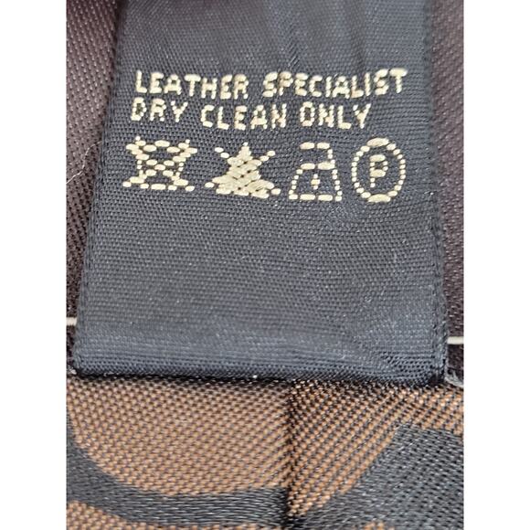 Coach Tan Mohair/Wool Brown Leather Trim Overcoat Sz XS - Picture 15 of 15